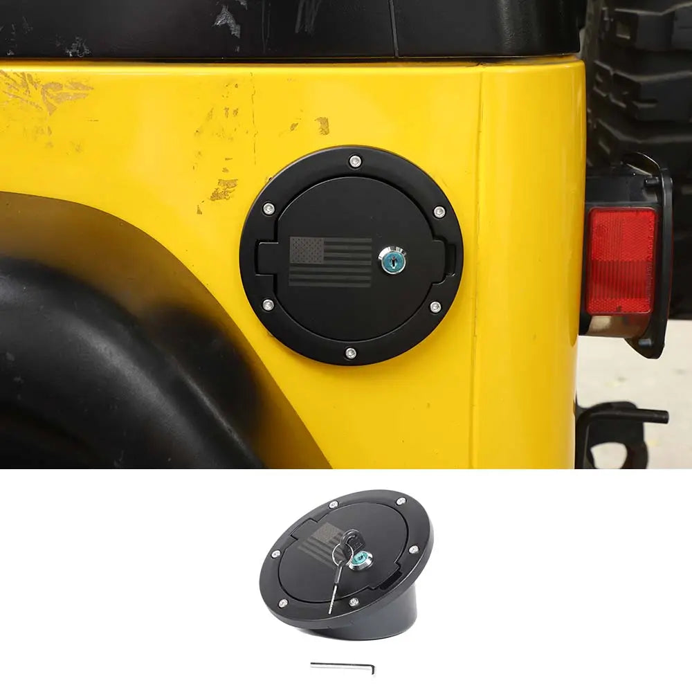 For 1997-2006 Jeep Wrangler TJ Locking Gas Cap Cover Fuel Door