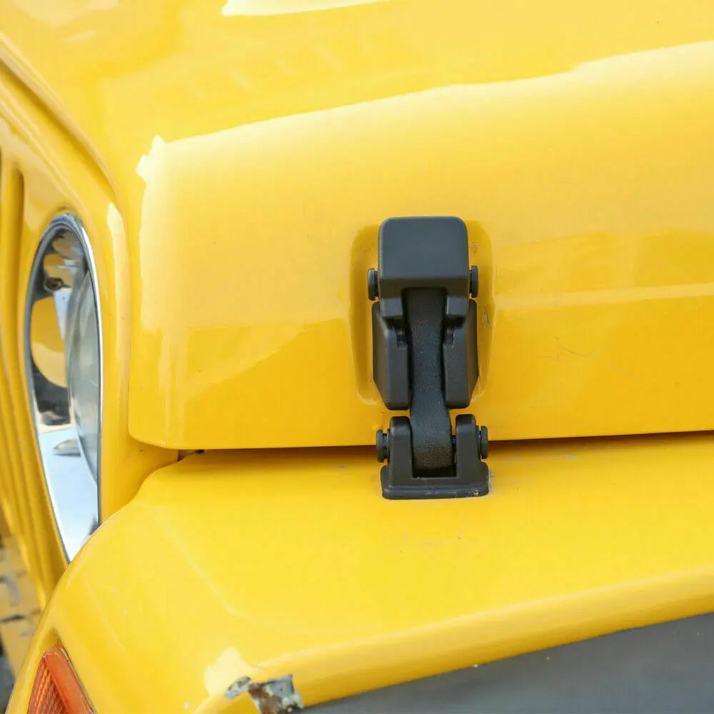 For 1997-2006 Jeep Wrangler TJ Locking Hood Latch Catch Latches & Bracket Parts 2PCS