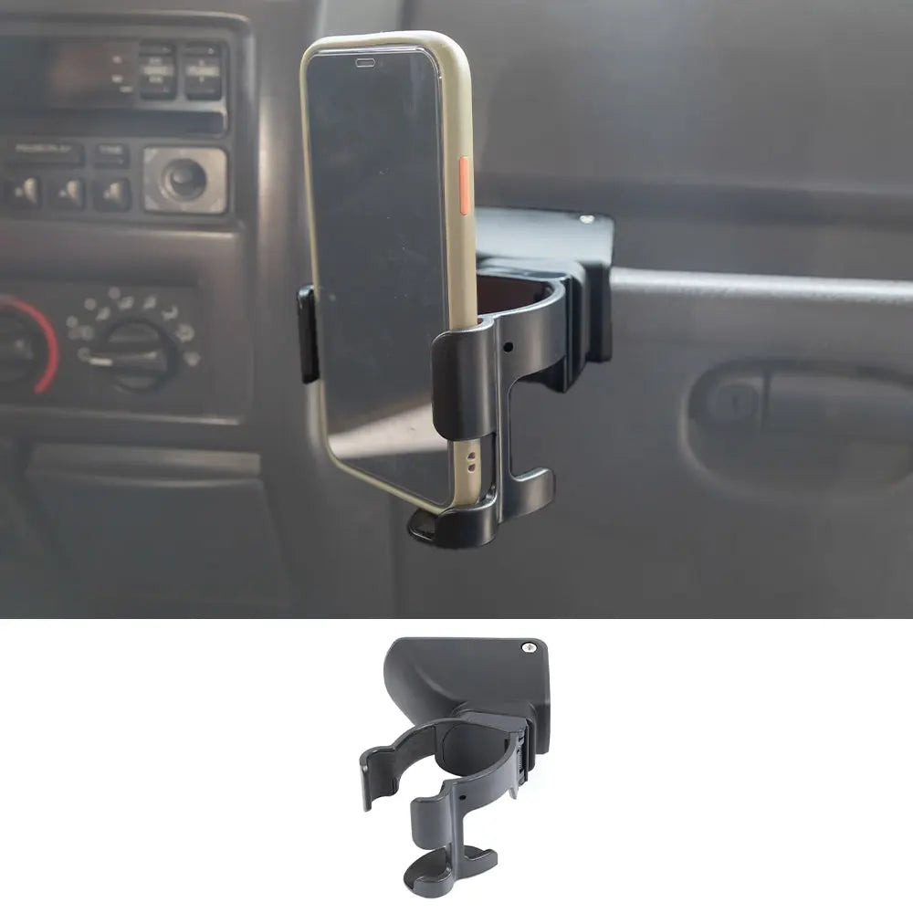 For 1997-2006 Jeep Wrangler TJ Multi-Function Cup Holder Phone Mount Phone Holder