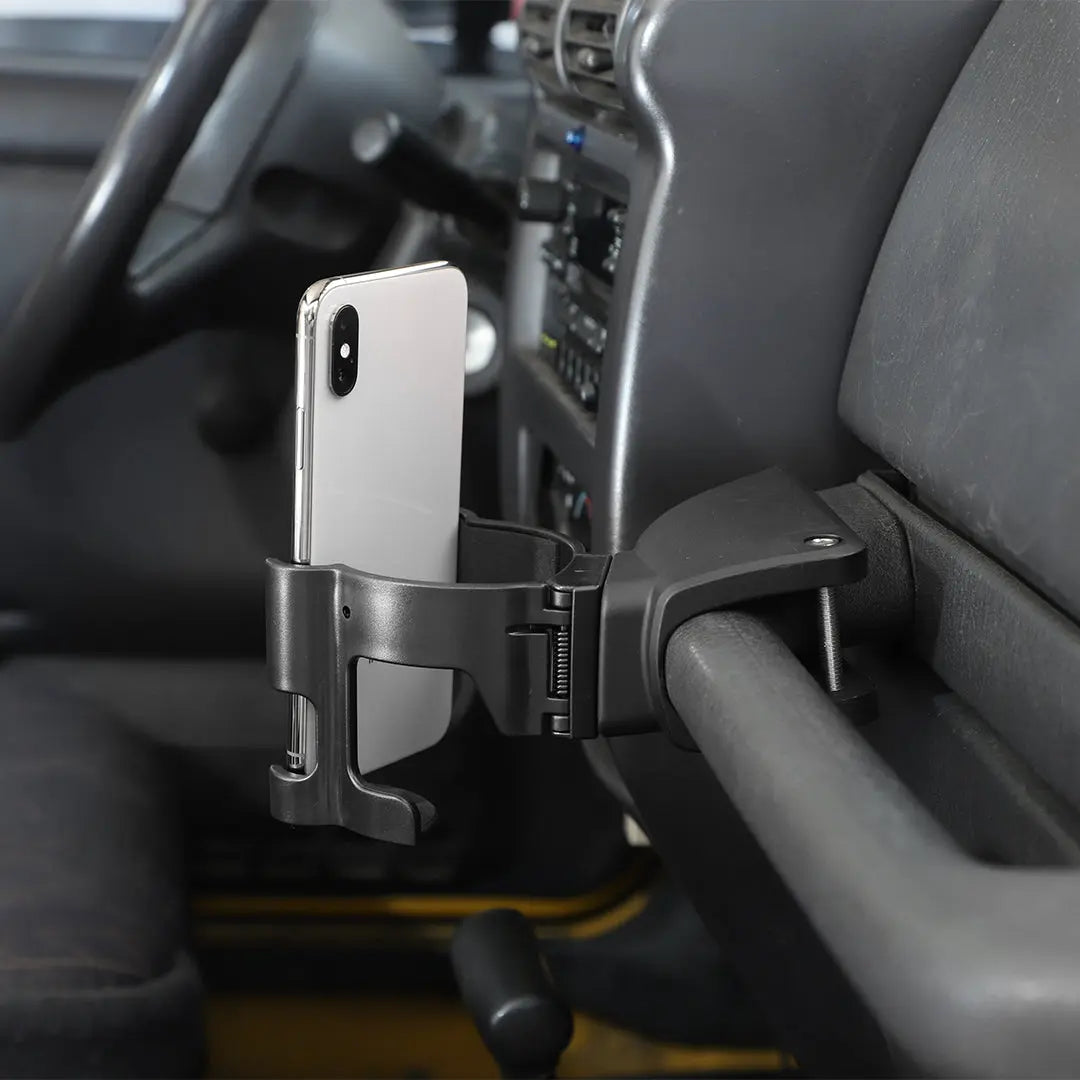 For 1997-2006 Jeep Wrangler TJ Multi-Function Cup Holder Phone Mount Phone Holder