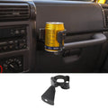 For 1997-2006 Jeep Wrangler TJ Multi-Function Drink Cup Phone Holder, 2 in 1 Bolt-on Stand Bracket Organizer