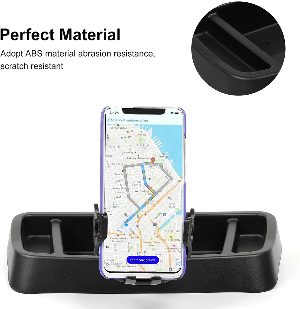 For 1997-2006 Jeep Wrangler TJ Dash Storage Tray With Phone Holder Mount