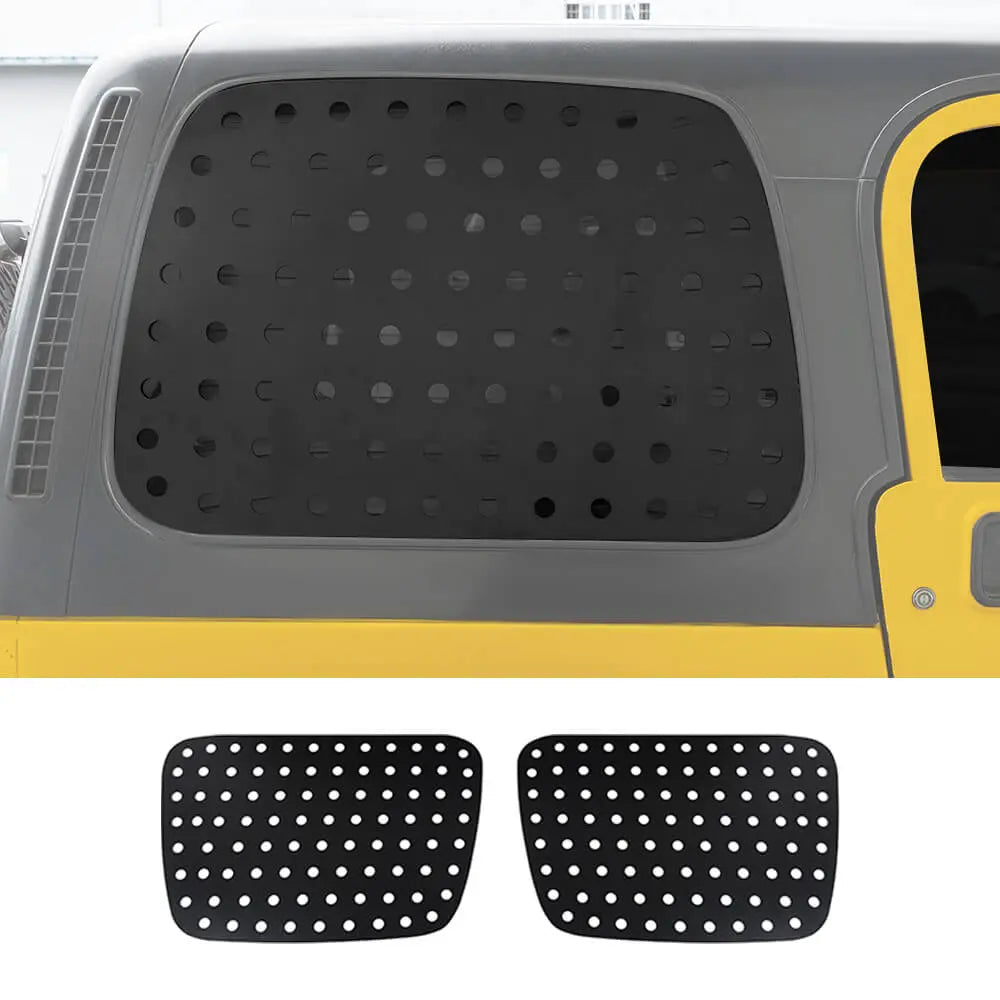 For 1997-2006 Jeep Wrangler TJ Rear Window Glass Guards Cover Trim