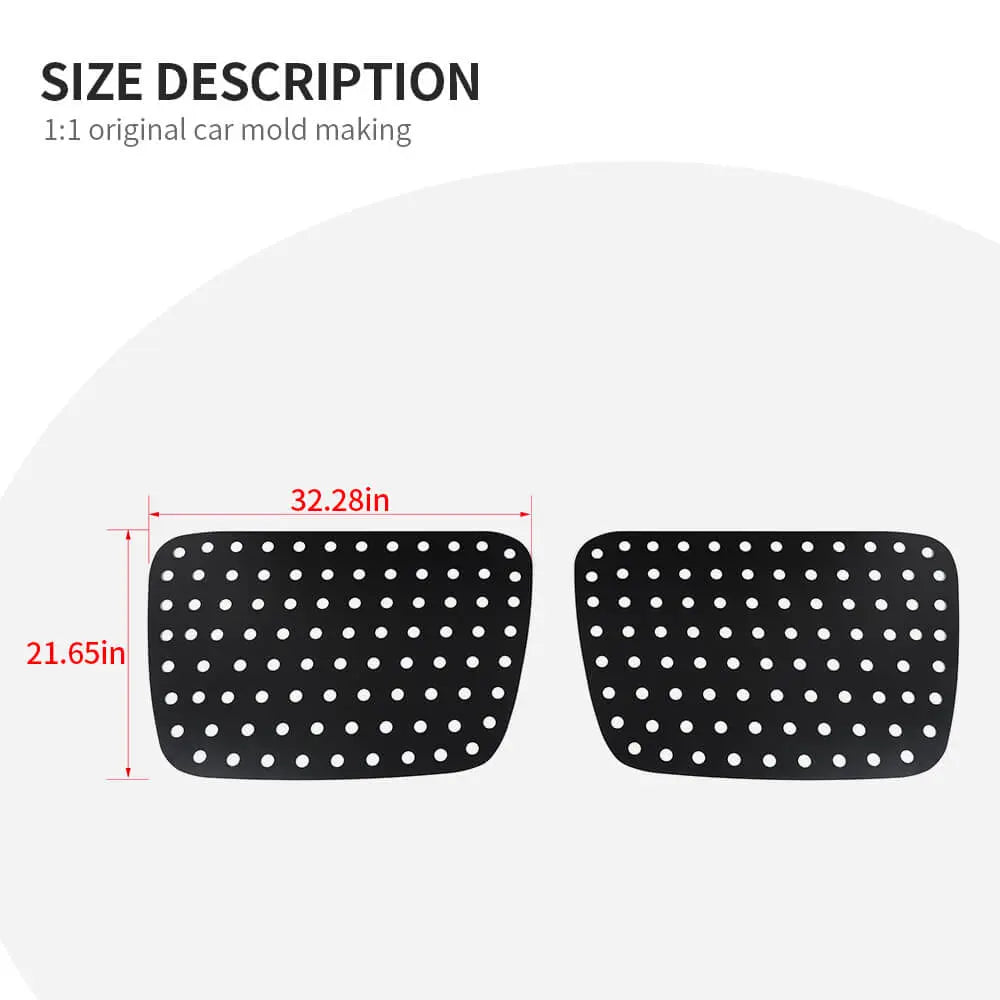 For 1997-2006 Jeep Wrangler TJ Rear Window Glass Guards Cover Trim