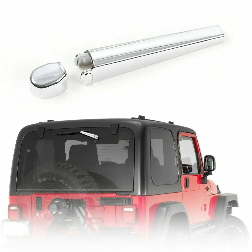 For 1997-2006 Jeep Wrangler TJ Rear Window Windshield Wiper Arm Trim