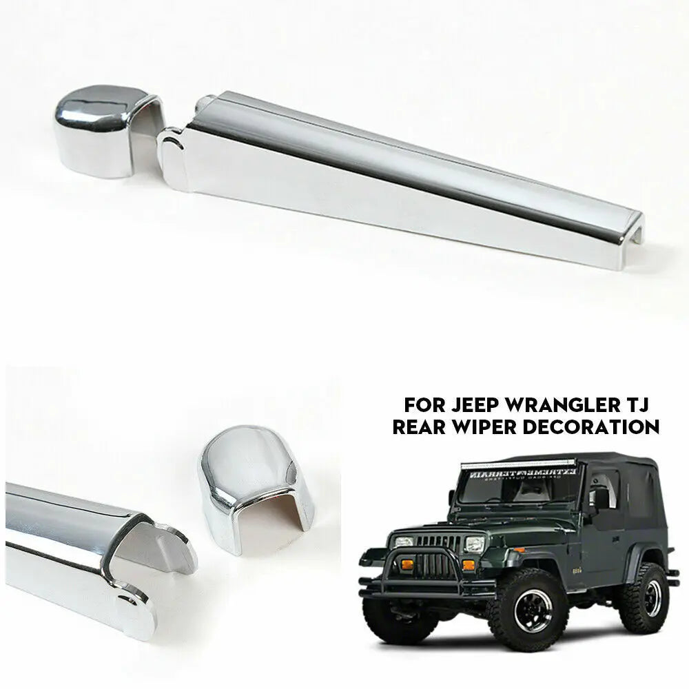 For 1997-2006 Jeep Wrangler TJ Rear Window Windshield Wiper Arm Trim