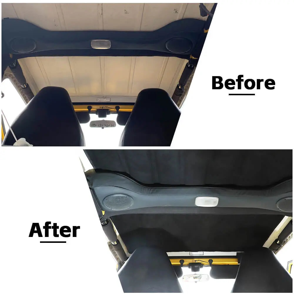 For 1997-2006 Jeep Wrangler TJ Roof Hardtop Rear Window Freedom Panel Insulation Cotton Cover Pad Kit