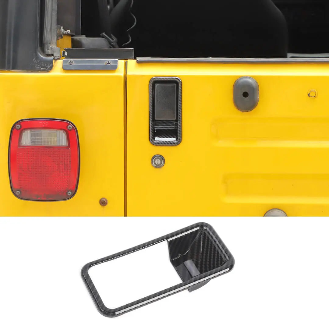 For 1997-2006 Jeep Wrangler TJ Tailgate Exterior Door Rear Trunk Grab Handle Bowl Cover Trim