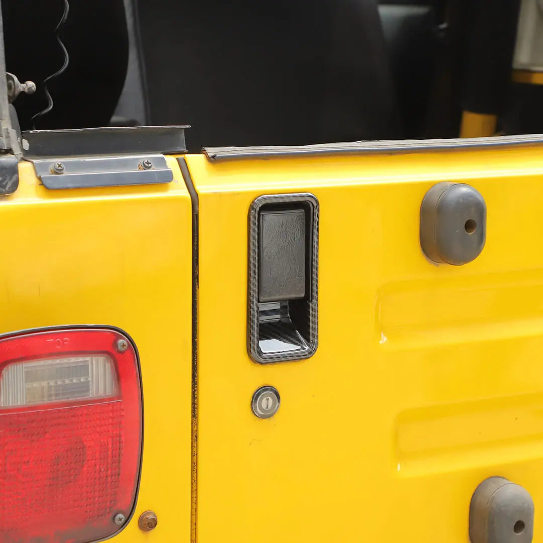 For 1997-2006 Jeep Wrangler TJ Tailgate Exterior Door Rear Trunk Grab Handle Bowl Cover Trim