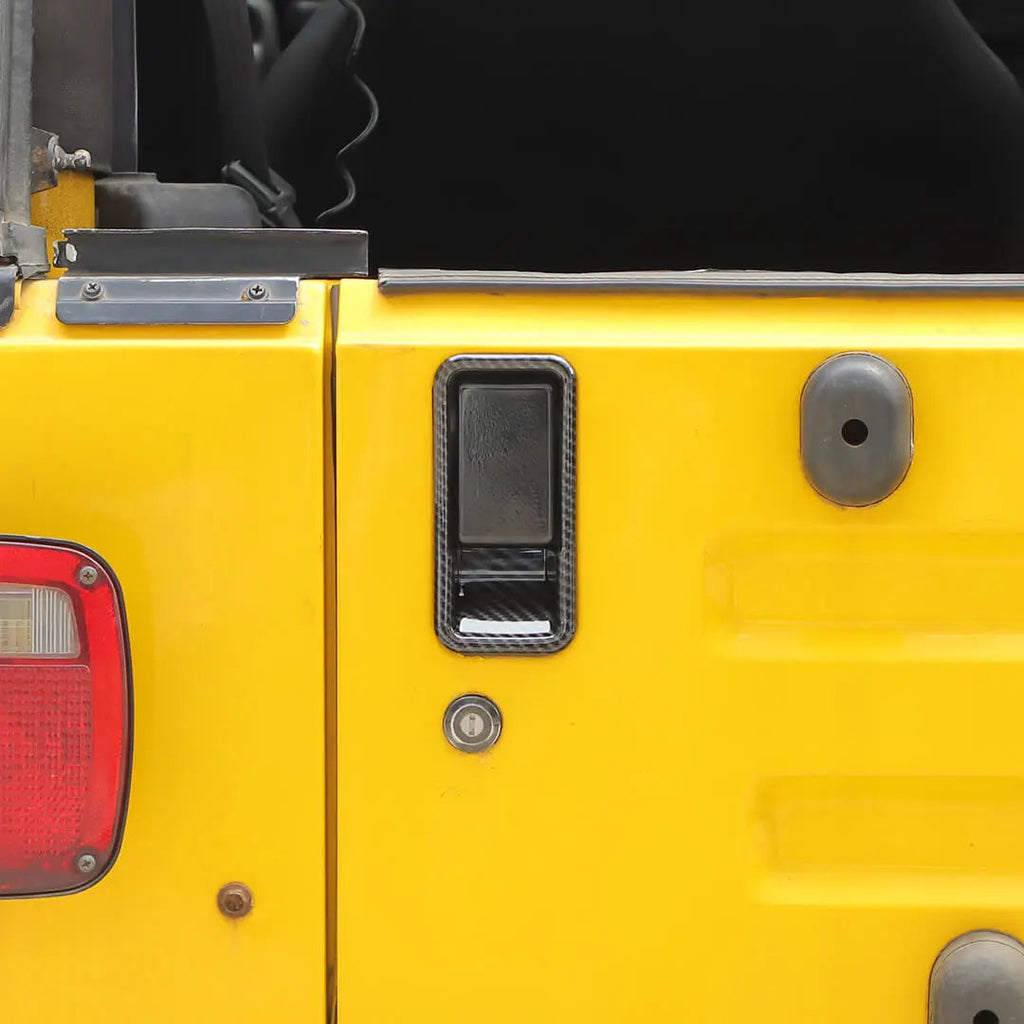 For 1997-2006 Jeep Wrangler TJ Tailgate Exterior Door Rear Trunk Grab Handle Bowl Cover Trim