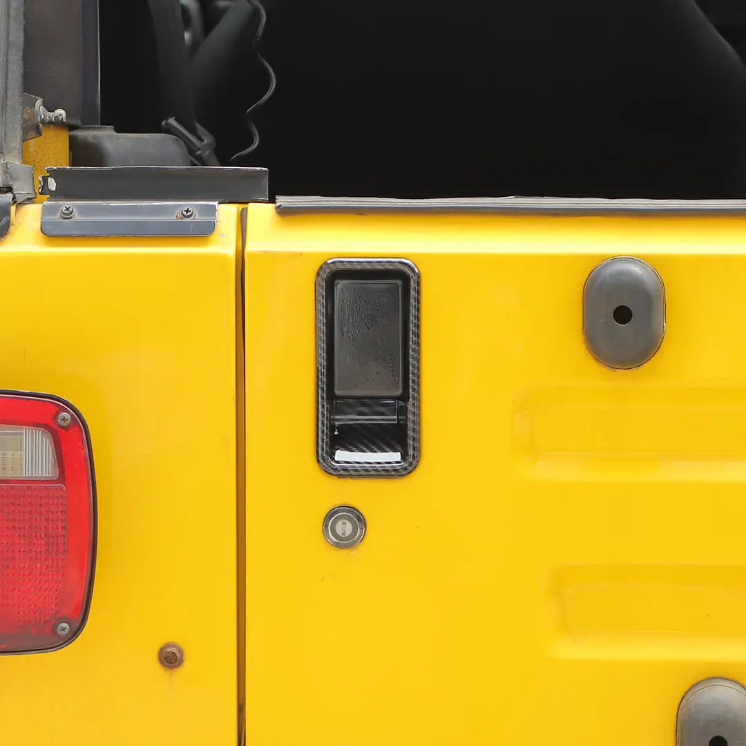 For 1997-2006 Jeep Wrangler TJ Tailgate Exterior Door Rear Trunk Grab Handle Bowl Cover Trim