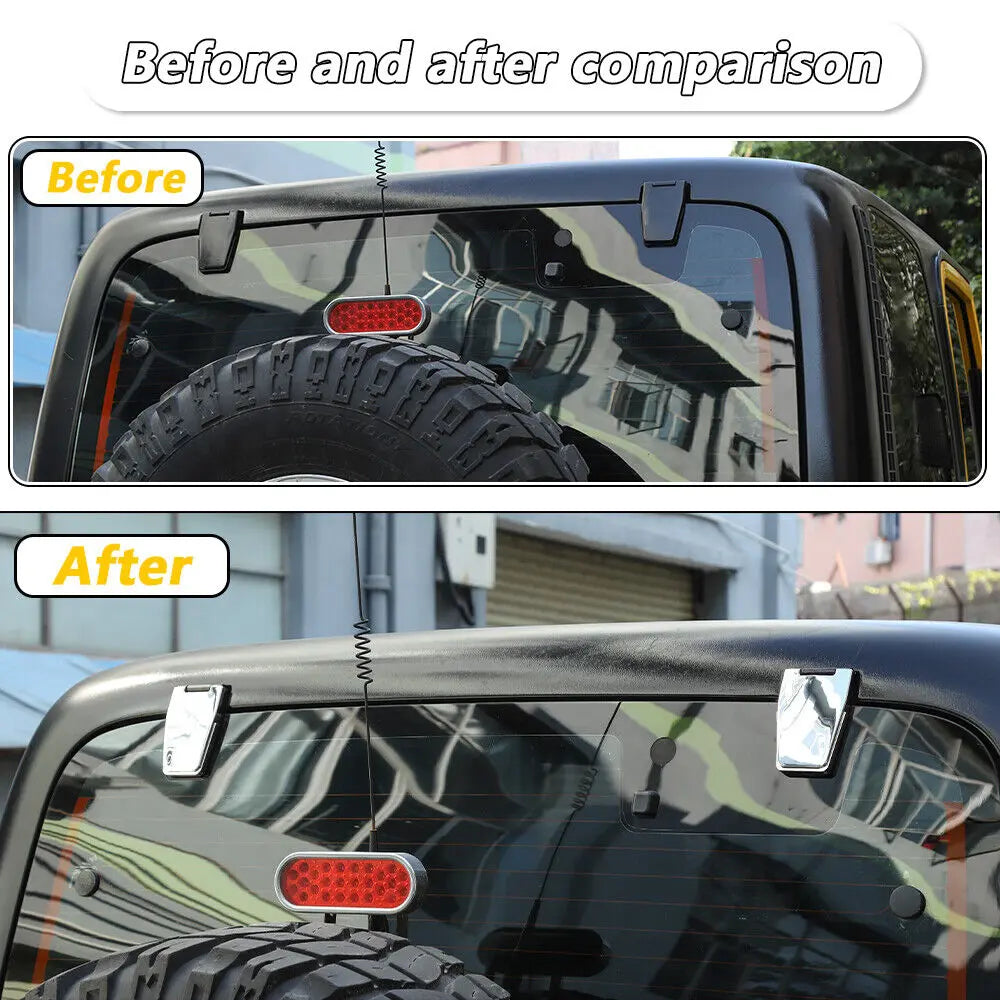 For 1997-2006 Jeep Wrangler TJ Tailgate Glass Hinge Cover Trim