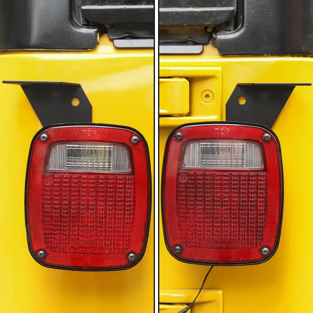 For 1997-2006 Jeep Wrangler TJ Taillight Antenna Mount Bracket Holder Black