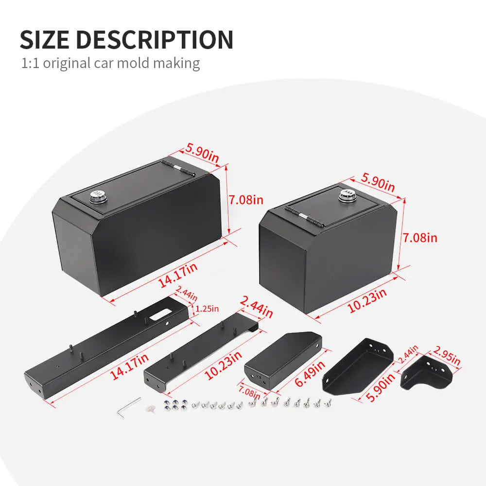 For 1997-2006 Jeep Wrangler TJ Trunk Safe Box Storage Vault Lock Tray