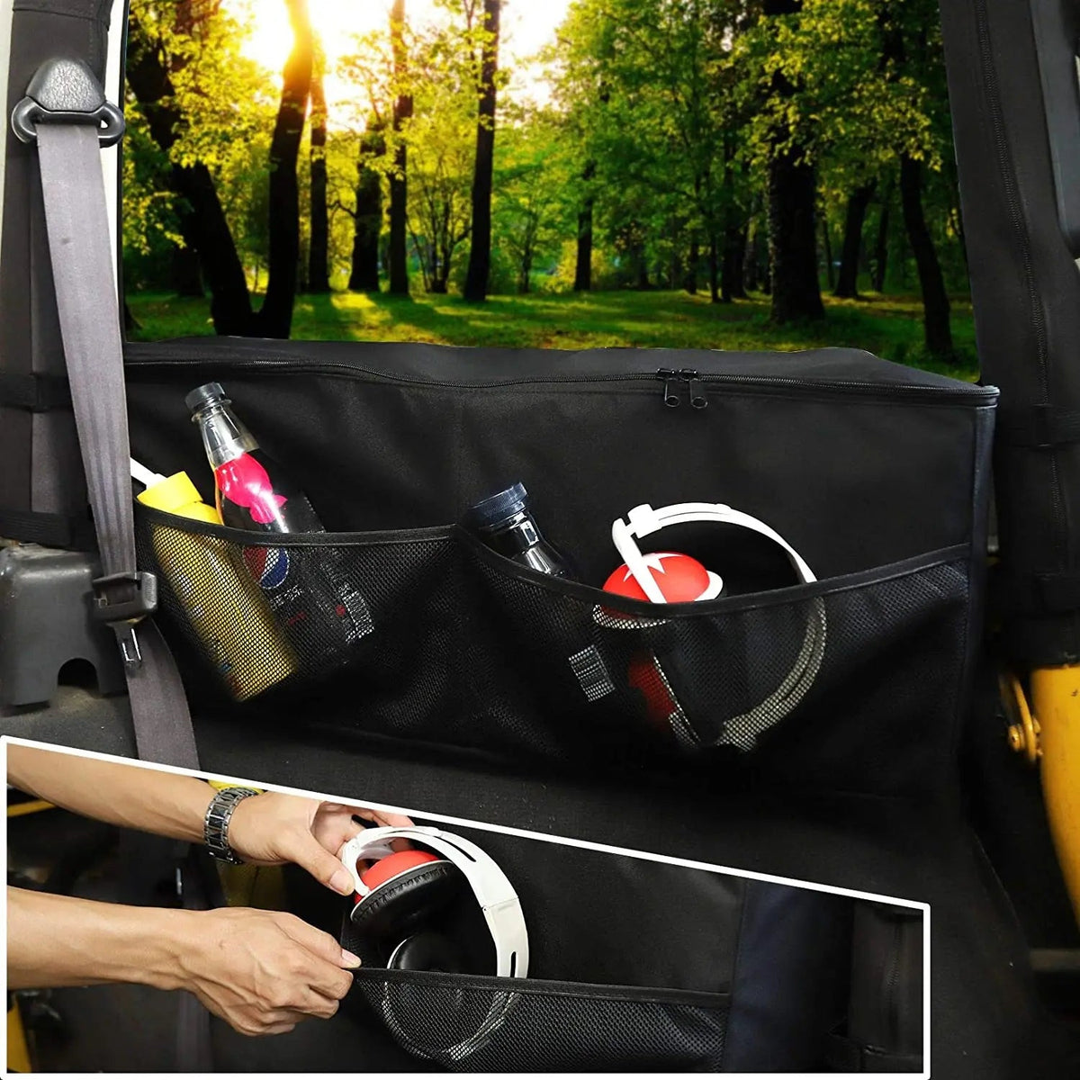 For 1997-2006 Jeep Wrangler TJ Trunk Storage Bag Organizer Bag Right Side