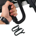 For 1997-2007 Jeep Wrangler TJ Top Grab Handles Front Grab Bars Hard Solid Steel Black 2pcs