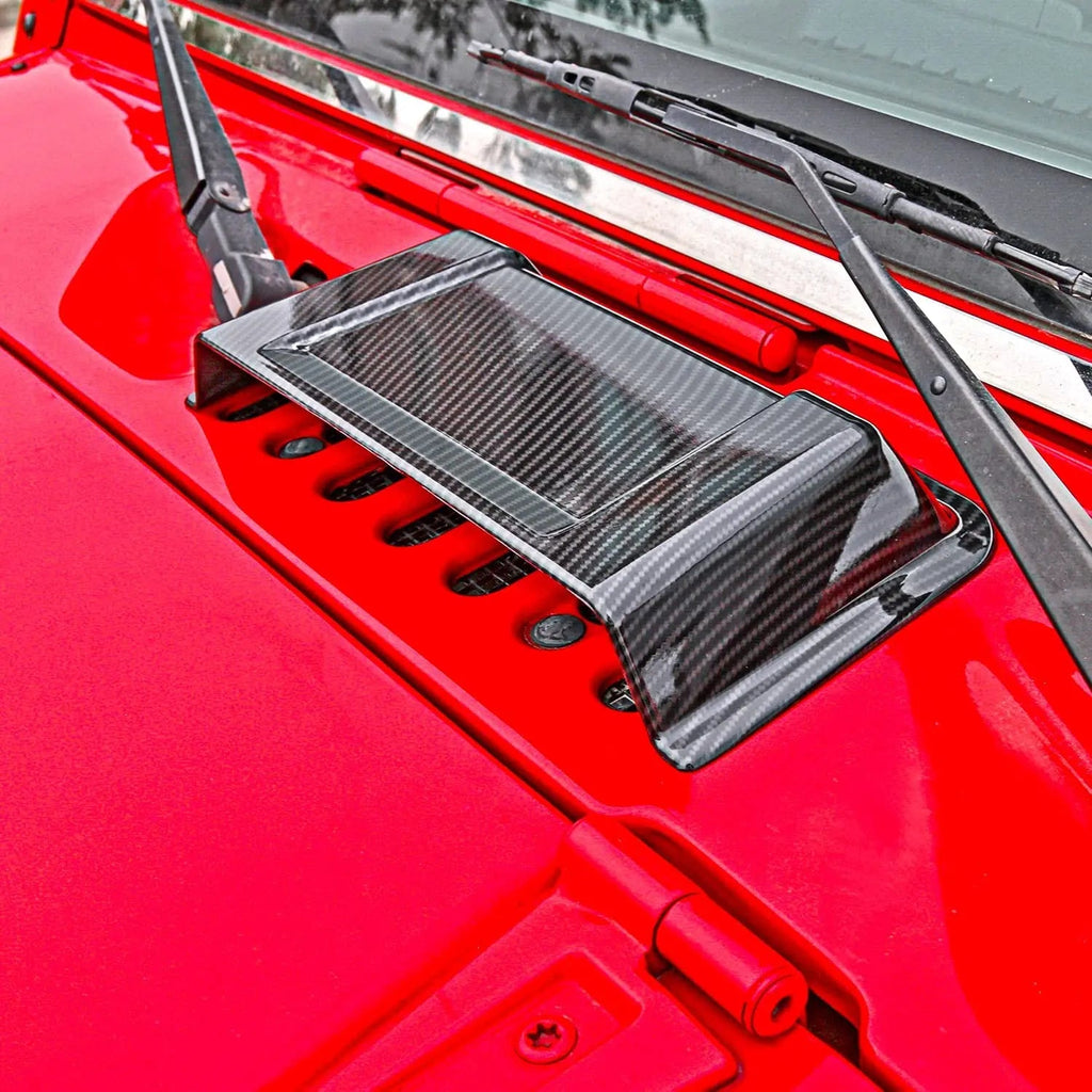 For 1997-2018 Jeep Wrangler TJ JK JKU Hood Vent Hood Scoop Vent Cover Trim
