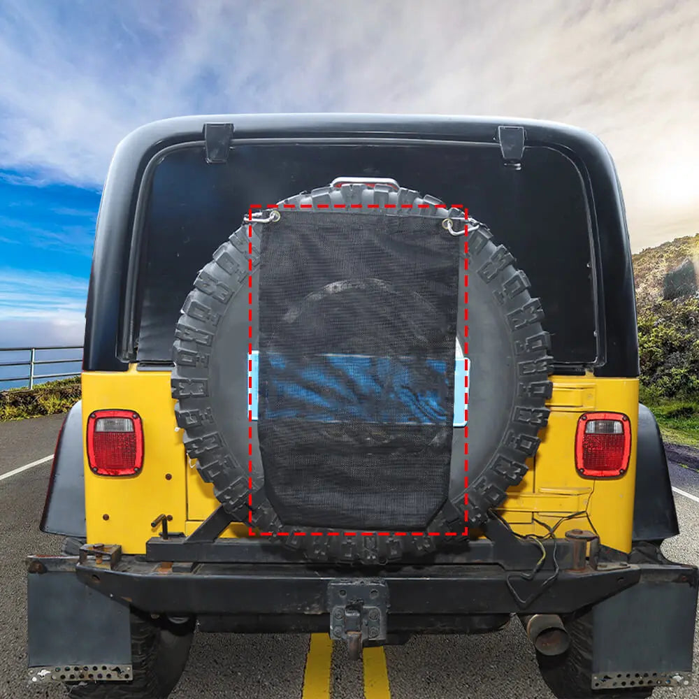 For 1997+ Jeep Wrangler JK JL TJ Spare Tire Garbage Rubbish Storage Bag