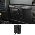 For 1997+ Jeep Wrangler YJ CJ TJ JK JL JT Co-Pilot Grab Bar Storage Bag Organizer Black