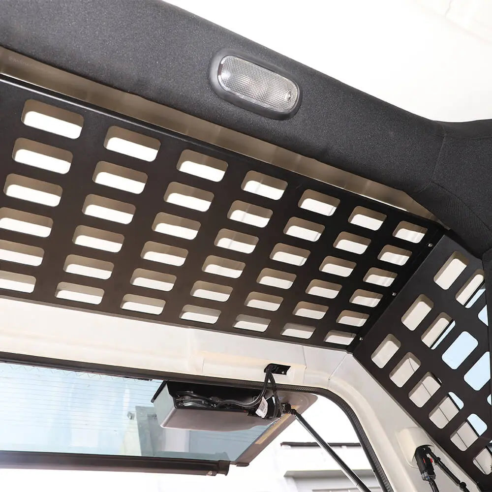 For 2007-18 Jeep Wrangler JKU 4Door Aluminum Alloy Car Rear Trunk Side Storage Hanging Expand Rack