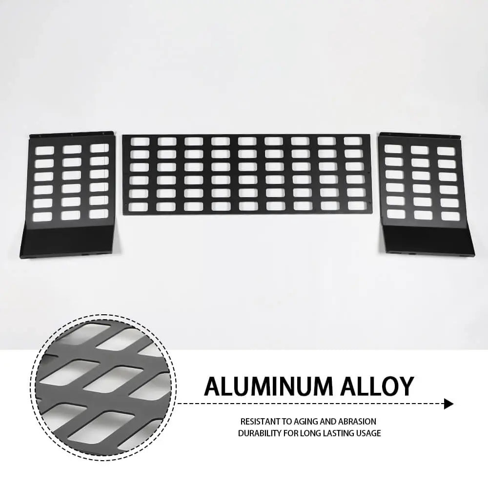 For 2007-18 Jeep Wrangler JKU 4Door Aluminum Alloy Car Rear Trunk Side Storage Hanging Expand Rack