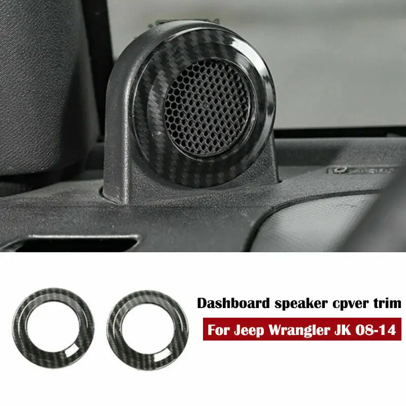 For 2007-2010 Jeep Wrangler JK 14x Steering Wheel Dashboard Air Outlet Vent Trim Kit
