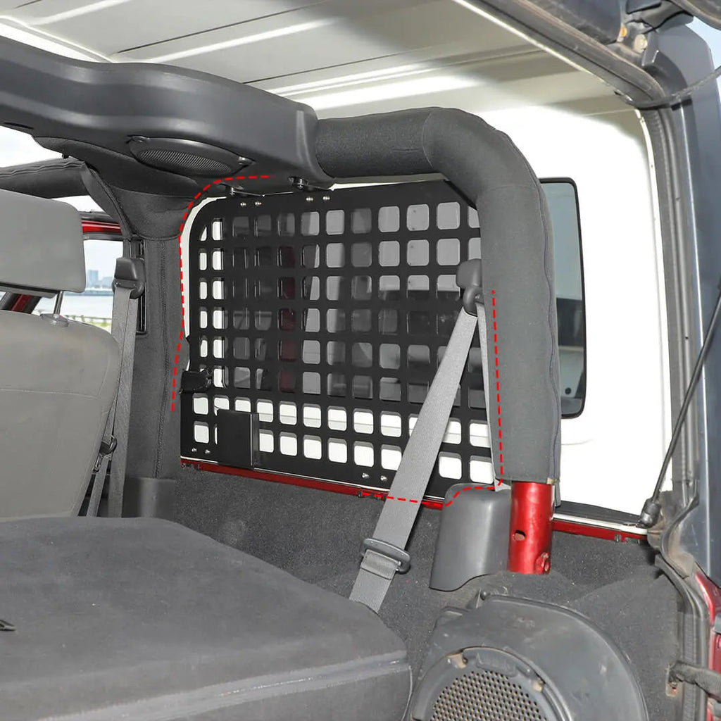 For 2007-2010 Jeep Wrangler JK 2 Door Rear Trunk Side Storage Rack（2 pcs）