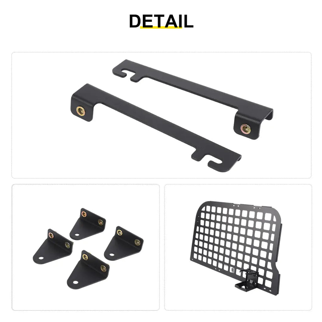 For 2007-2010 Jeep Wrangler JK 2 Door Rear Trunk Side Storage Rack（2 pcs）