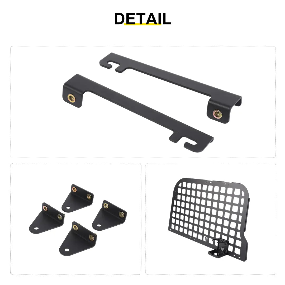 For 2007-2010 Jeep Wrangler JK 2 Door Rear Trunk Side Storage Rack（2 pcs）