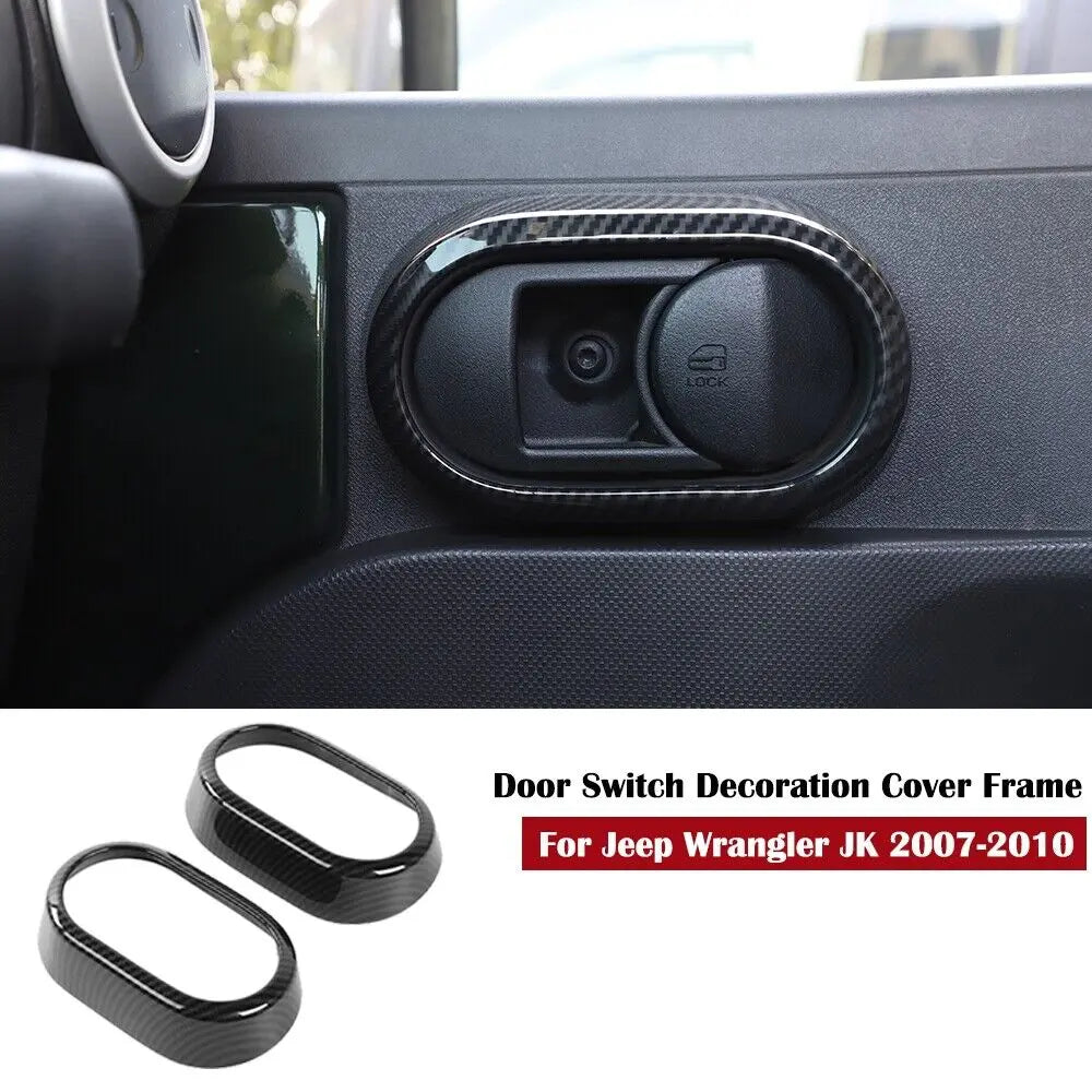 For 2007-2010 Jeep Wrangler JK 2Door Interior Door Switch Bowl Cover Trim