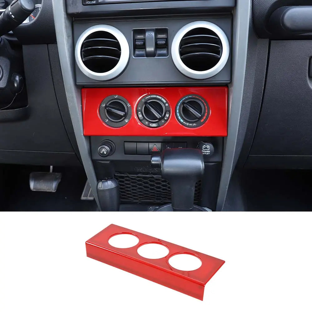For 2007-2010 Jeep Wrangler JK Air Conditioning Switch Knob Panel Trim Frame Dash Board Cover