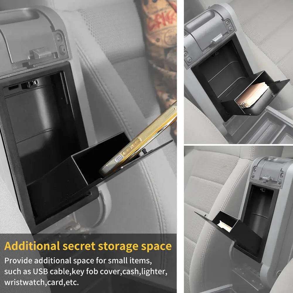 For 2007-2010 Jeep Wrangler JK Center Console Armrest Box Storage Box