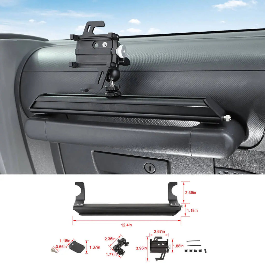 For 2007-2010 Jeep Wrangler JK Center Console Multifunctional Extensible Phone Holder Bracket