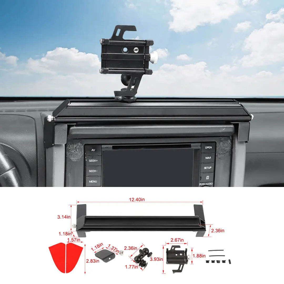 For 2007-2010 Jeep Wrangler JK Center Console Multifunctional Extensible Phone Holder Bracket