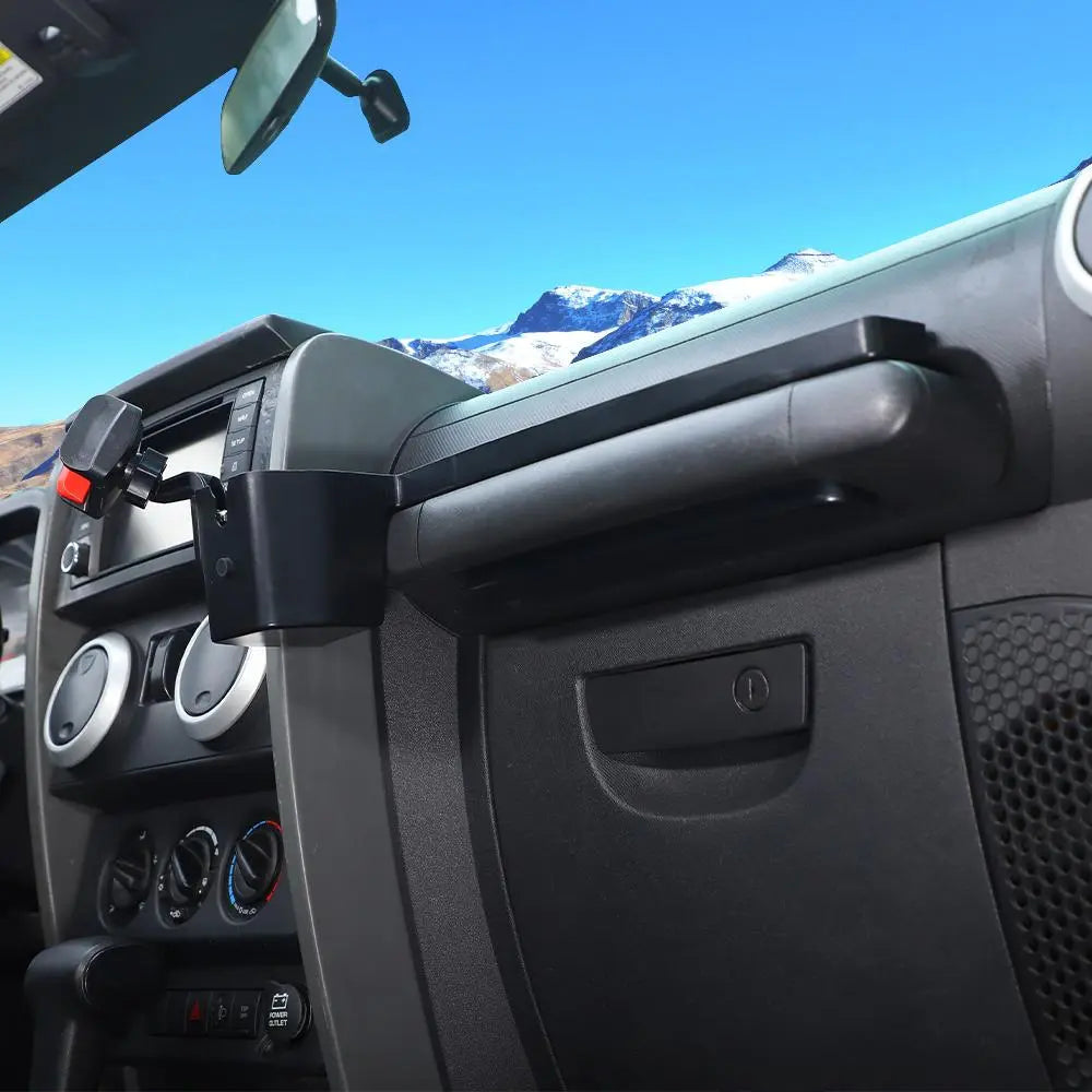 For 2007-2010 Jeep Wrangler JK Co-pilot Grab Bar Handle Storage Box & Phone Holder Base
