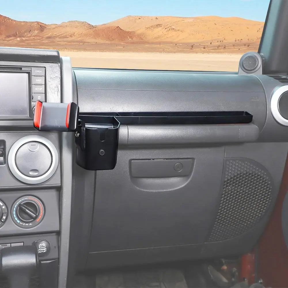 For 2007-2010 Jeep Wrangler JK Co-pilot Grab Bar Handle Storage Box & Phone Holder Base