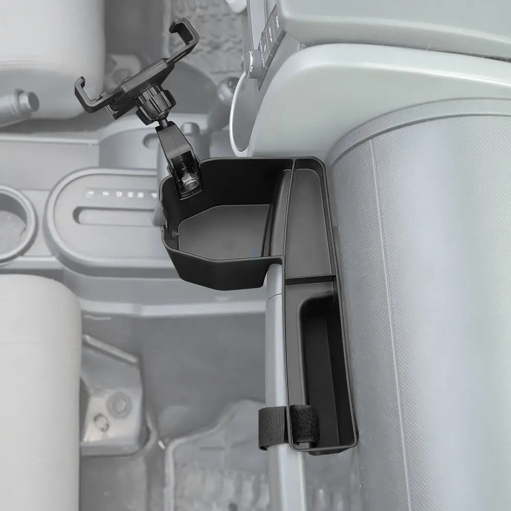 For 2007-2010 Jeep Wrangler JK Co-pilot Handle Storage Box Phone Holder Mount
