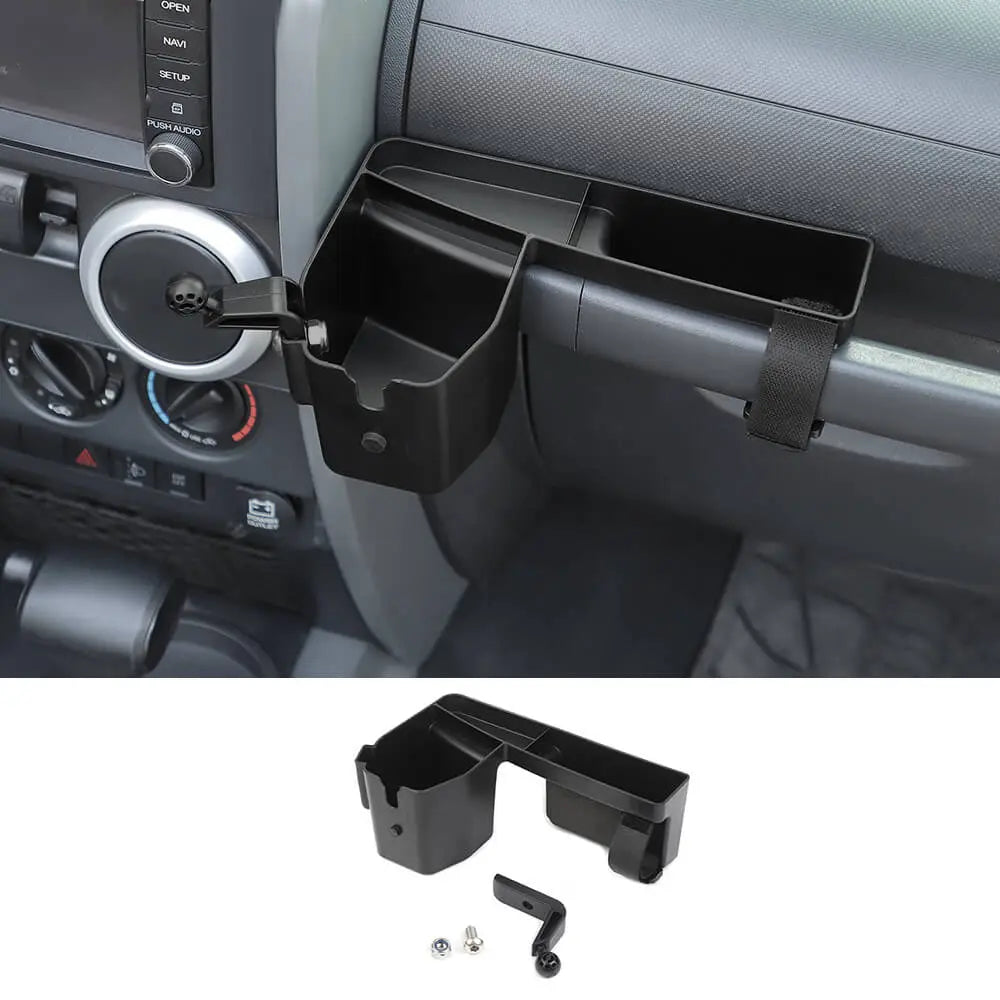 For 2007-2010 Jeep Wrangler JK Co-pilot Handle Storage Box Phone Holder Mount