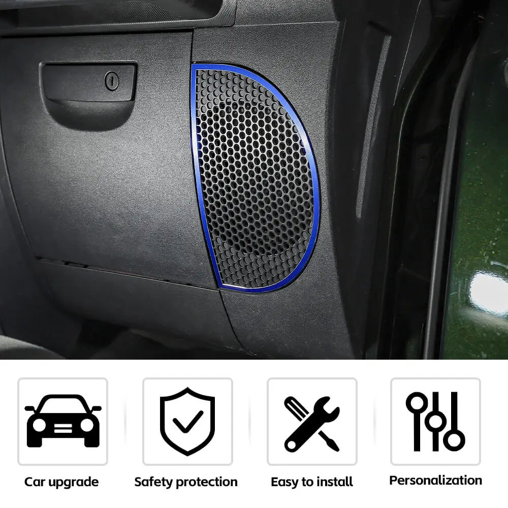 For 2007-2010 Jeep Wrangler JK Dashboard Lower Speaker Cover Trim Decor