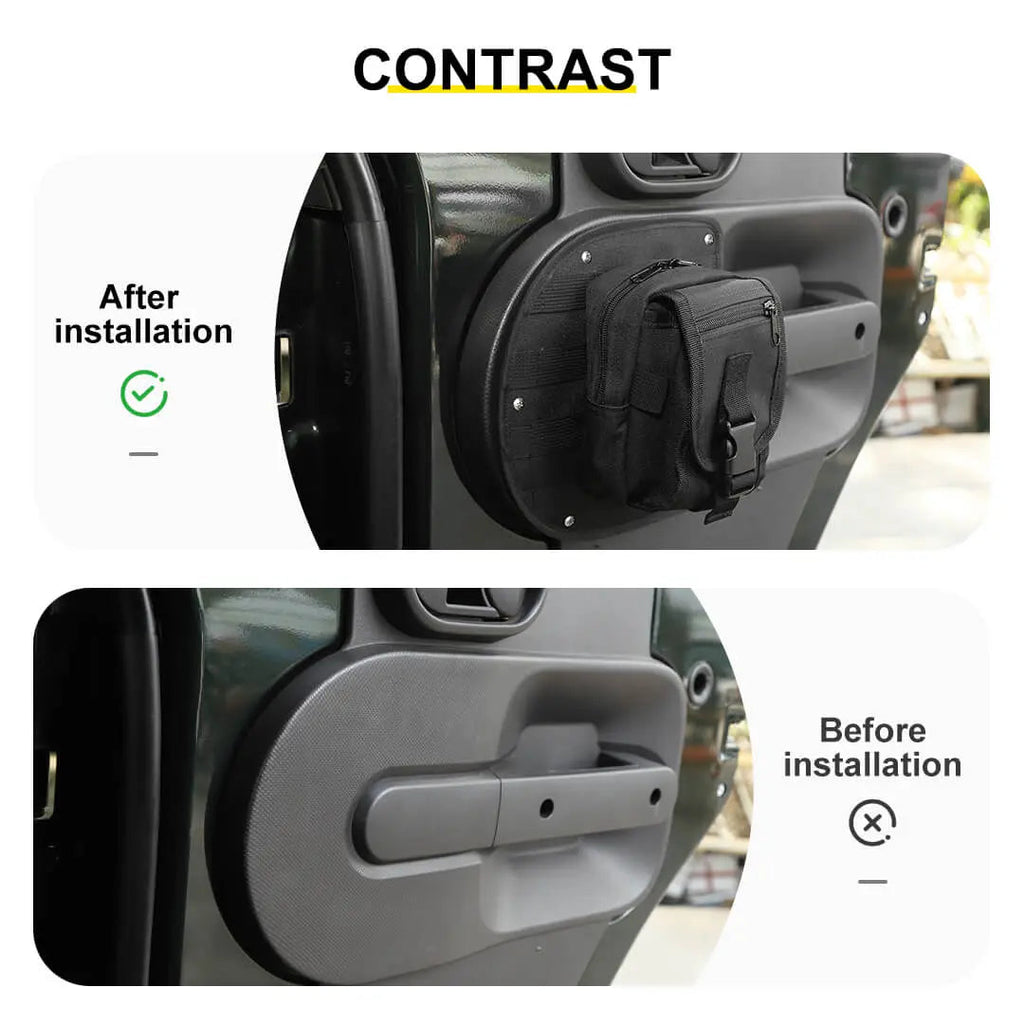 For 2007-2010 Jeep Wrangler JK Door Tactical Molle Panel Storage Rack Durable