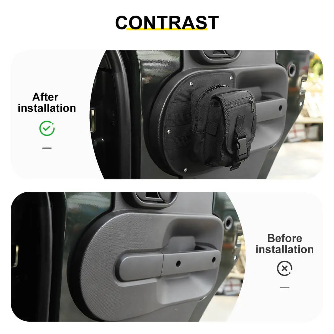 For 2007-2010 Jeep Wrangler JK Door Tactical Molle Panel Storage Rack Durable