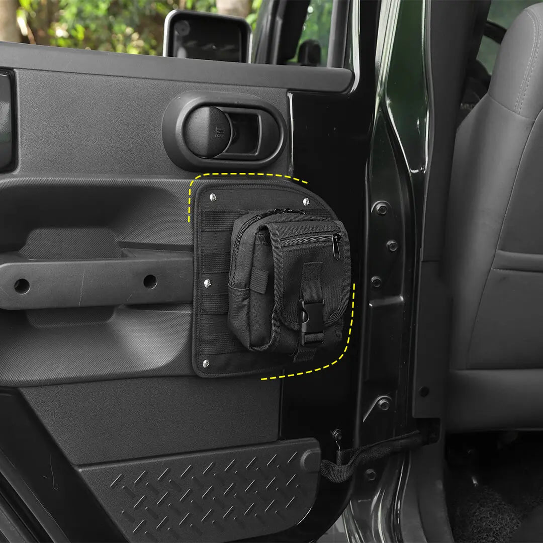 For 2007-2010 Jeep Wrangler JK Door Tactical Molle Panel Storage Rack Durable