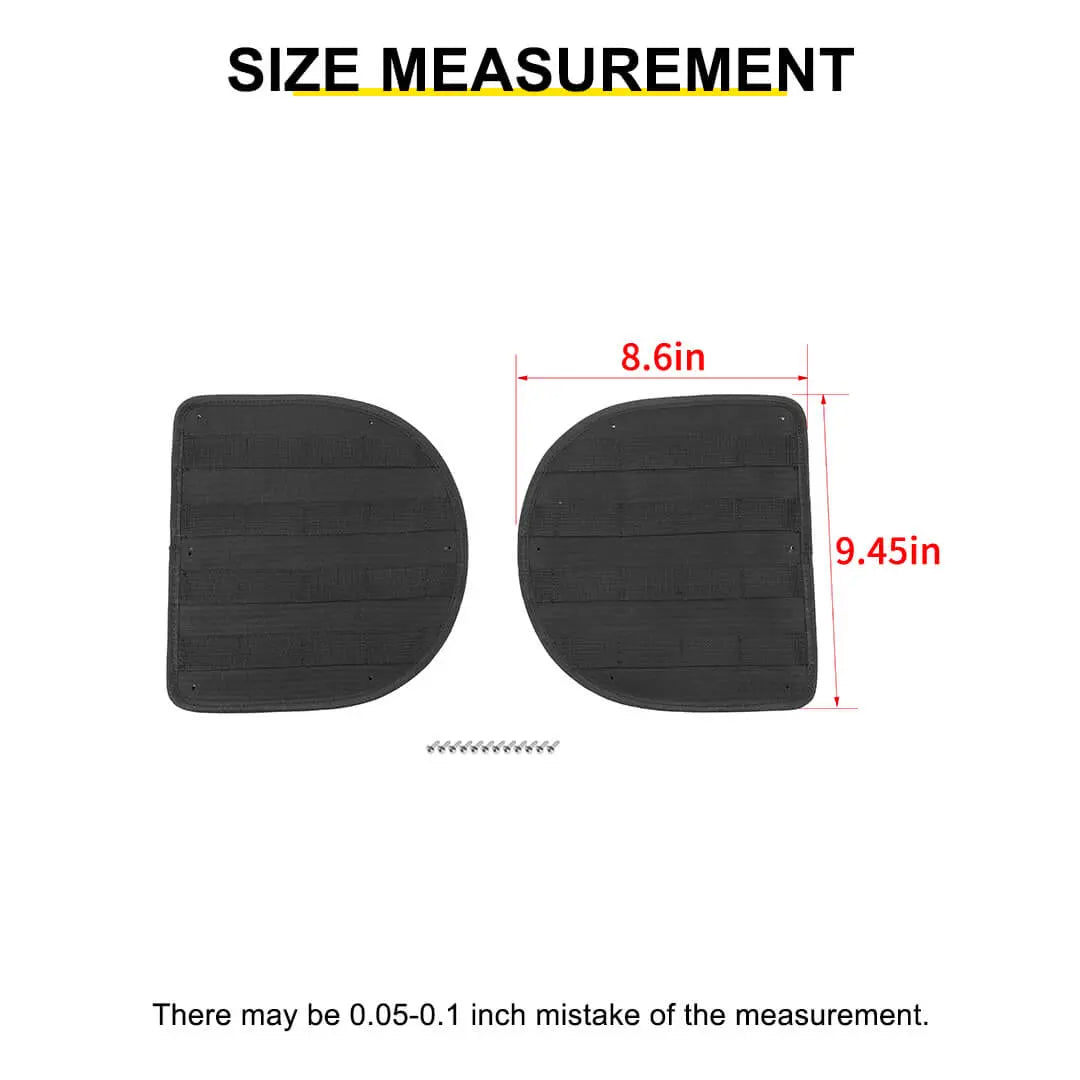 For 2007-2010 Jeep Wrangler JK Door Tactical Molle Panel Storage Rack Durable