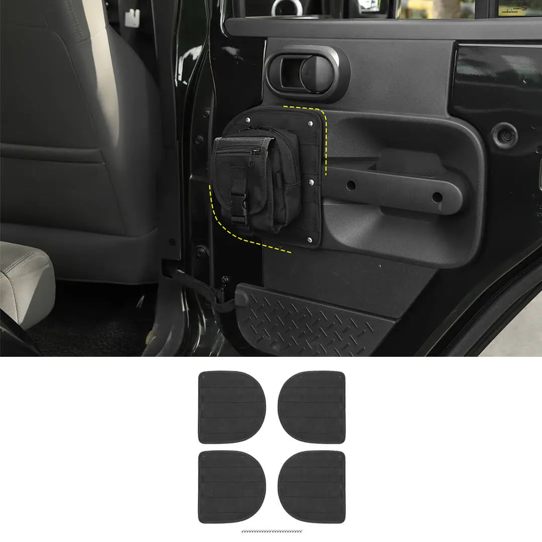 For 2007-2010 Jeep Wrangler JK Door Tactical Molle Panel Storage Rack Durable