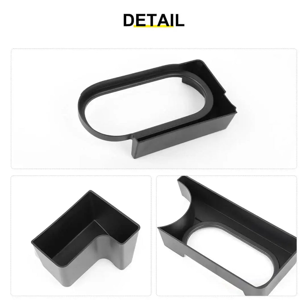 For 2007-2010 Jeep Wrangler JK Interior Center Console Gear Shift Cup Holder Storage Box (3 pcs)