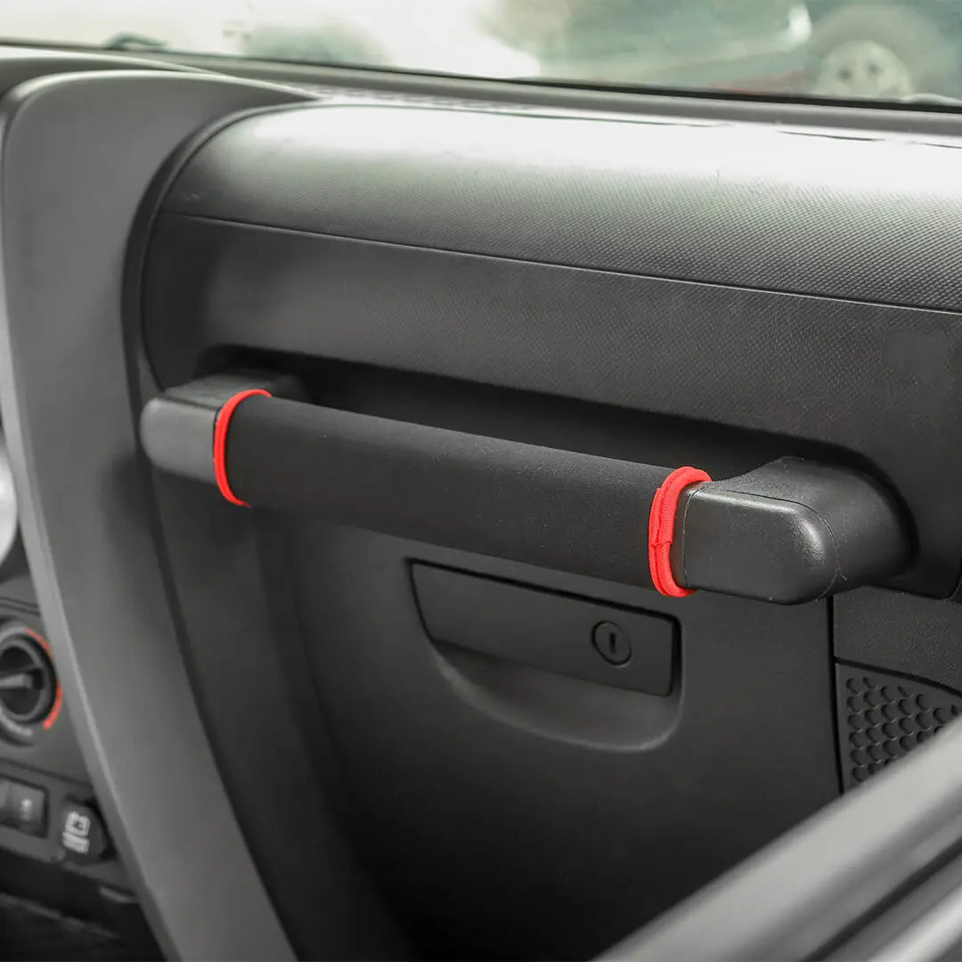 For 2007-2010 Jeep Wrangler JK Interior Co-pilot Grab Handles Protection Cover
