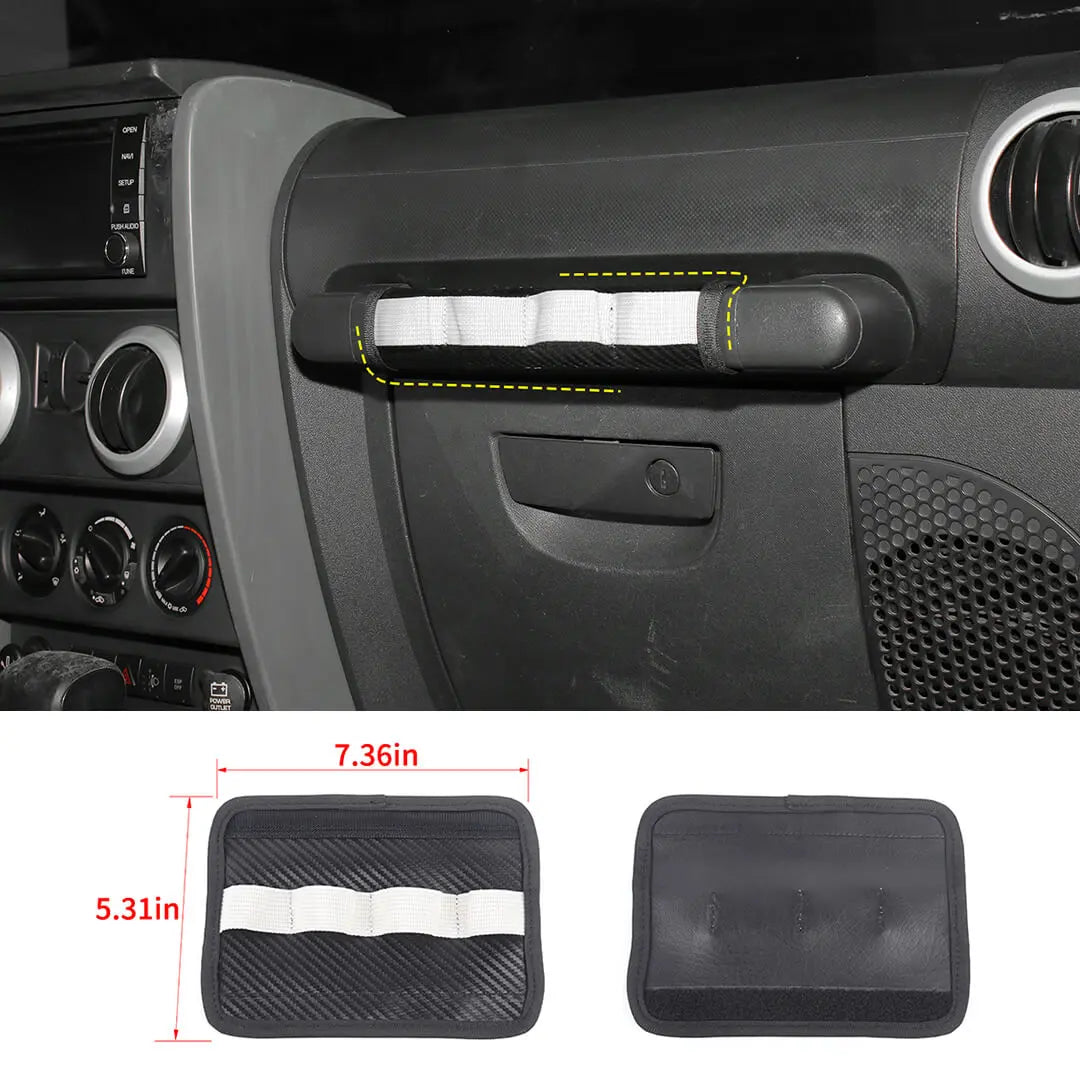 For 2007-2010 Jeep Wrangler JK Interior Co-pilot Grab Handles Protection Cover