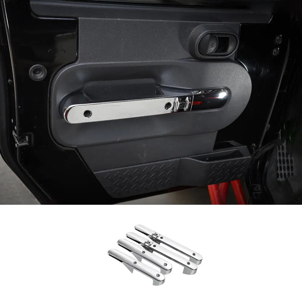 For 2007-2010 Jeep Wrangler JK Interior Door Armrest Handle Cover Trim Kit