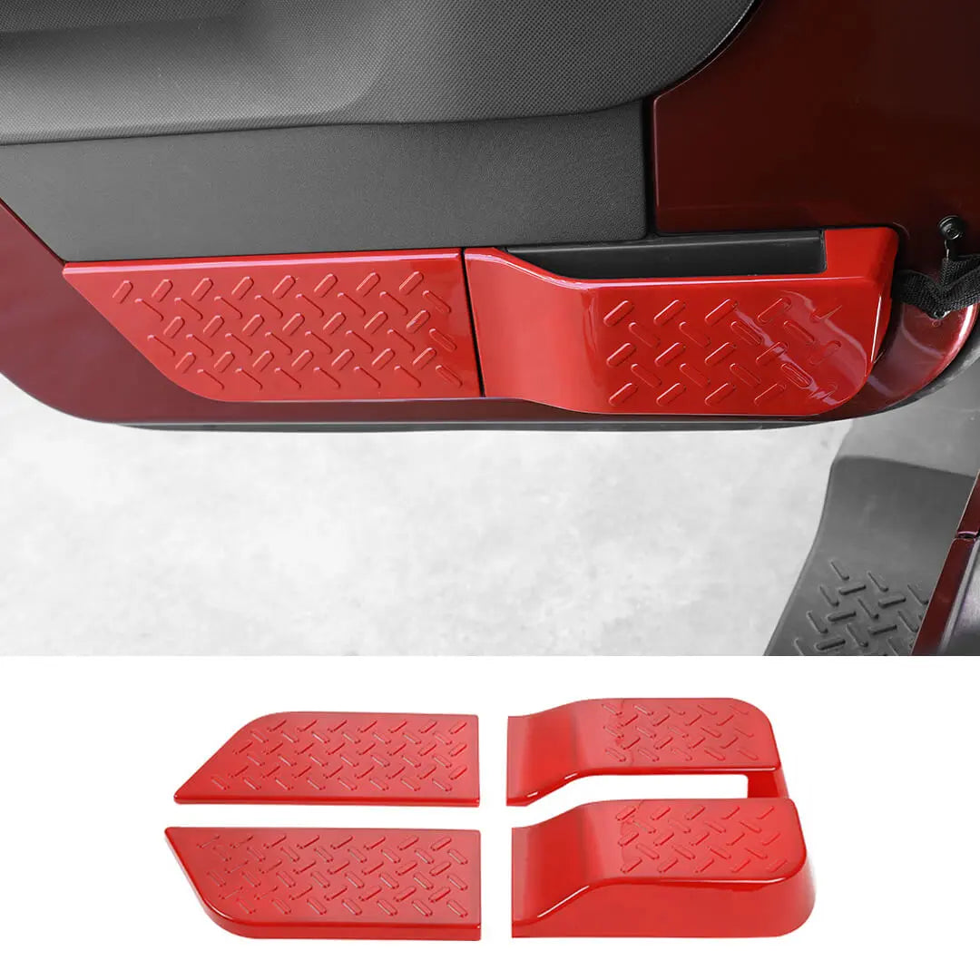 For 2007-2010 Jeep Wrangler JK Interior Door Panel Decor Cover Trim (4 pcs)