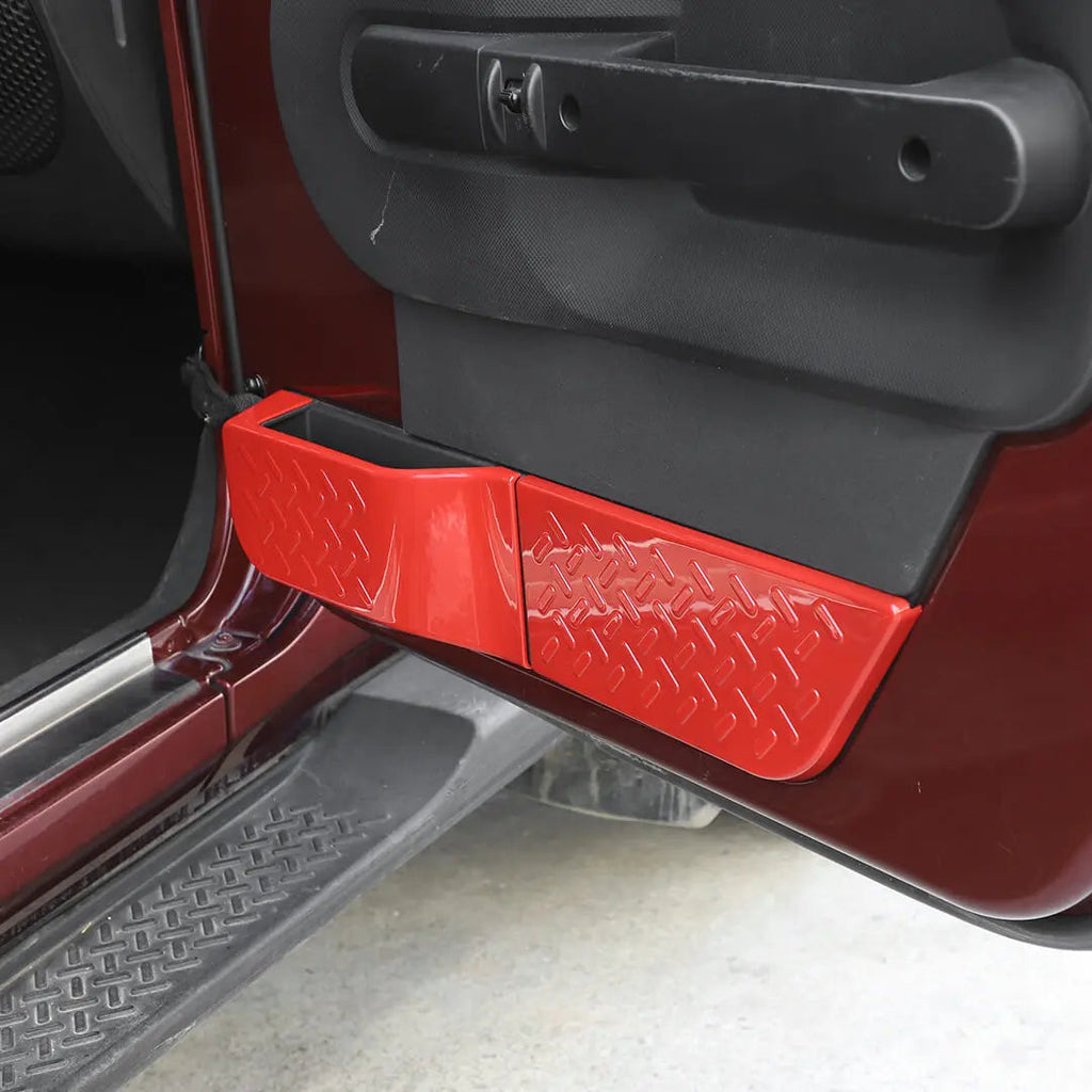 For 2007-2010 Jeep Wrangler JK Interior Door Panel Decor Cover Trim (4 pcs)
